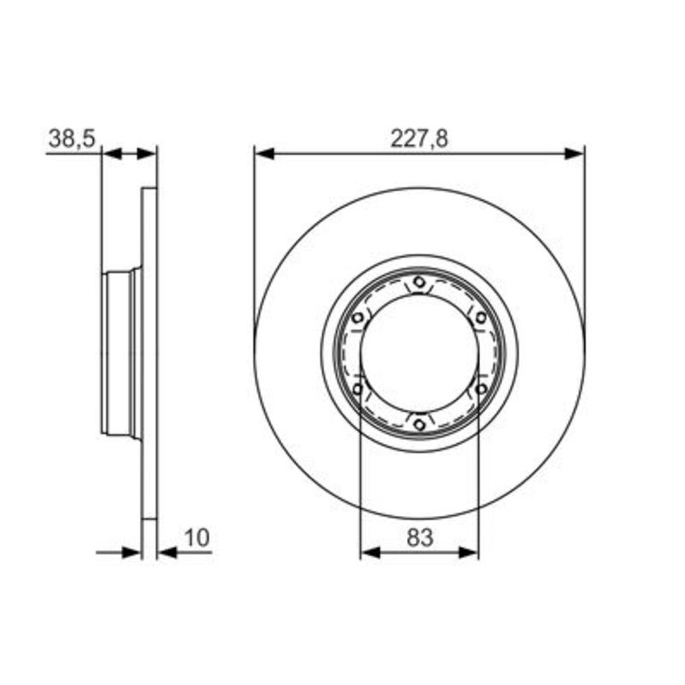 Image for Bosch Brake Disc Bd1866