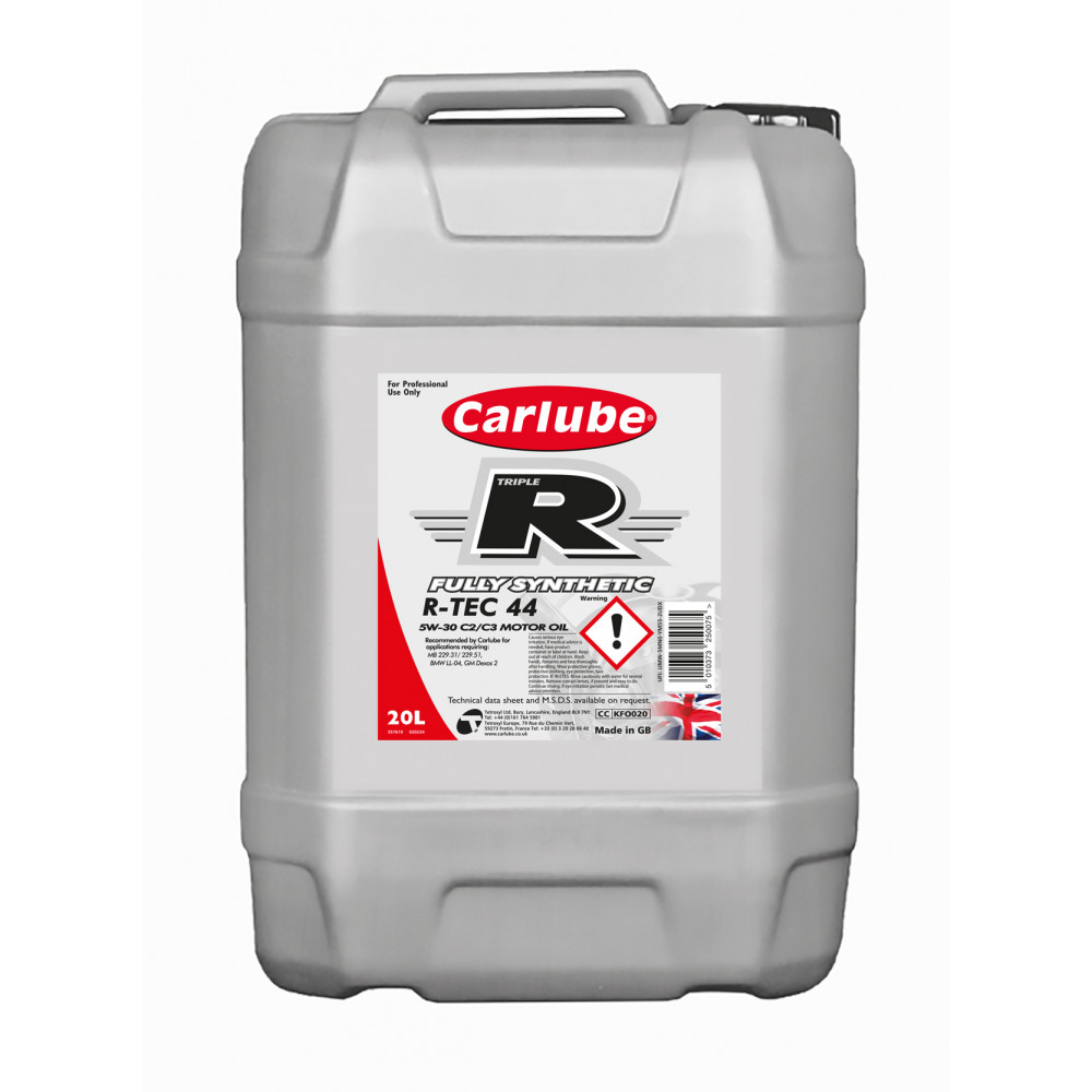 Image for Carlube Triple-R R-Tec-44 5W-30 C2/C3 Fully Synthetic 20 Litre