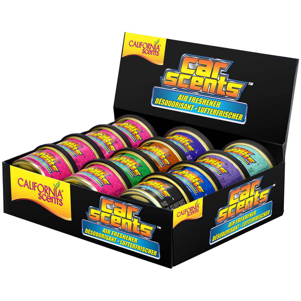 Image for California Scents California Car Scents Air Freshener Assorted Tray 12 Pack